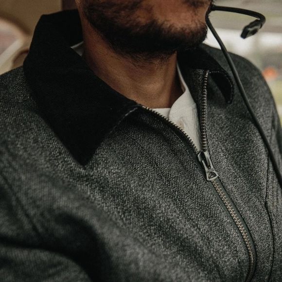 Taylor Stitch The Ignition Jacket in Indigo Salt & Pepper full zip chore jacket - Picture 4 of 13